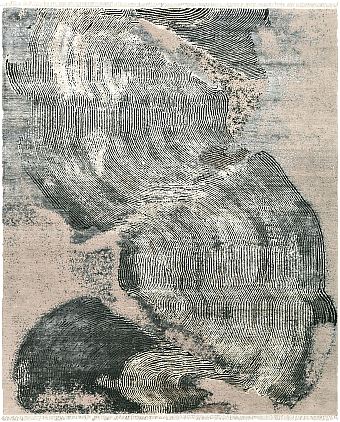 Индийский Trace ковер №5386 299x247cm из шелка и шерсти