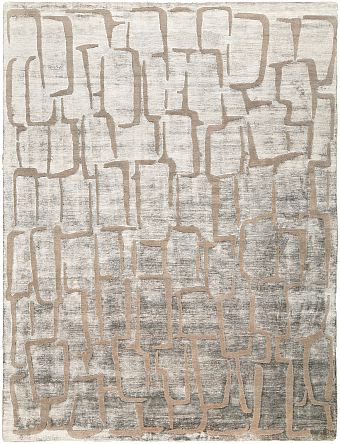 Индийский Relief ковер №5449 360x272cm из шелка и шерсти