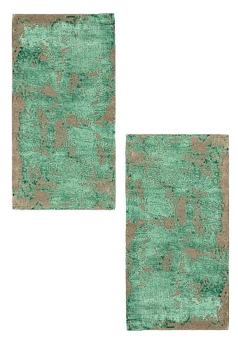 Индийский Aldo ковер №5831 142x74cm из шелка и шерсти