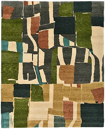 Шерстяной Индийский ковер Collage №5889 305x252cm