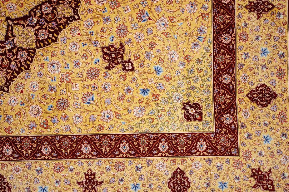 Шелковый ковер ручной вязки Персидский ковер, размер 350x250cm изображение