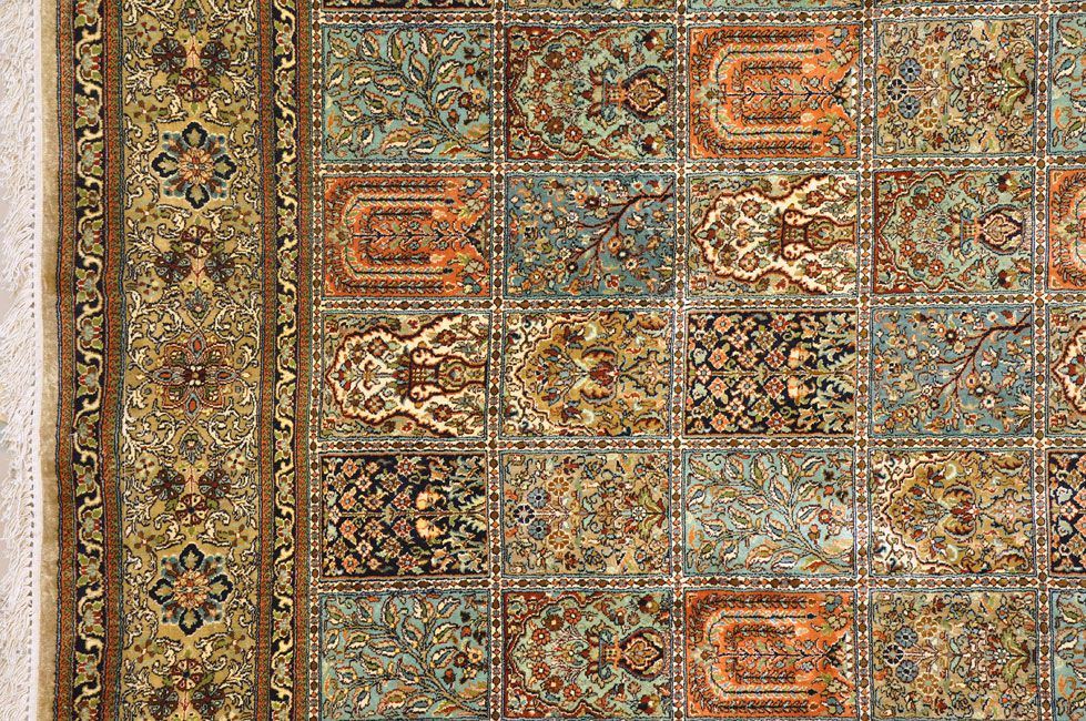 Шелковый ковер ручной вязки Ковер "Бахтияри", размер 386x313cm изображение