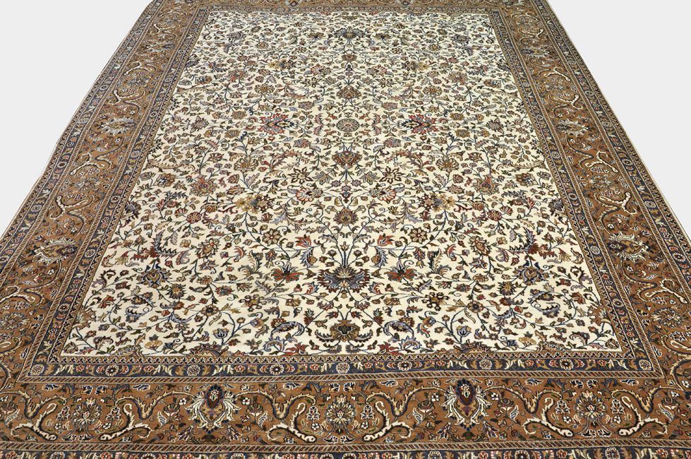 Шерстяной ковер ручной вязки KASHAN JAIPURI, размер 400x300cm изображение