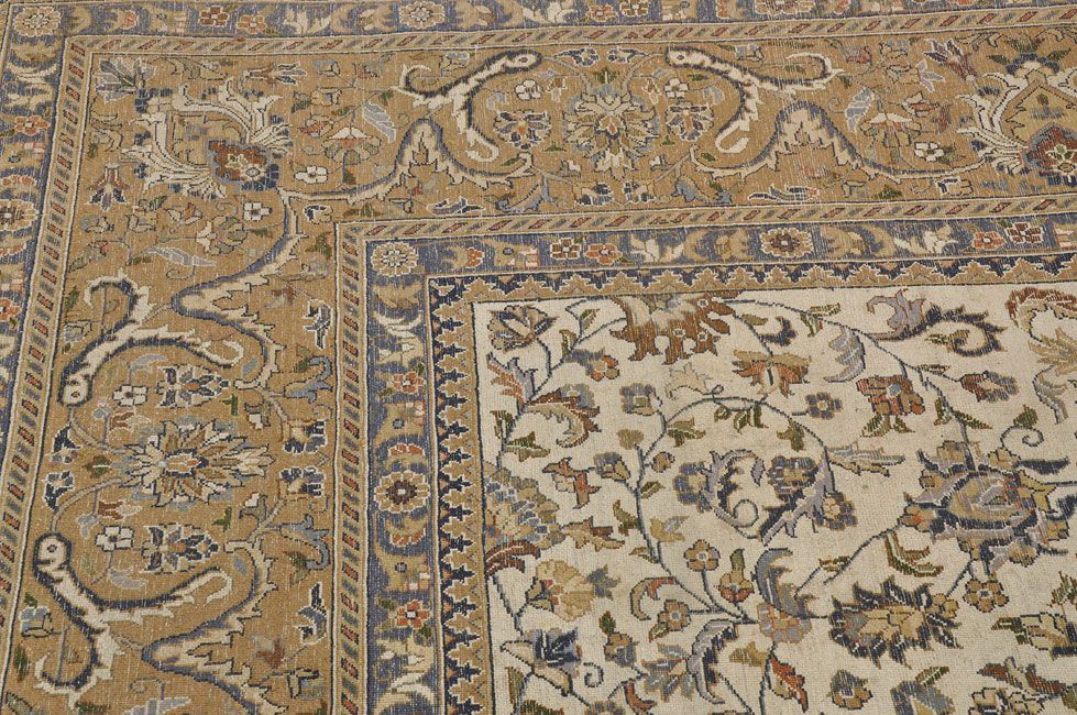Прямоугольный Индийский ковер ручного плетения KASHAN JAIPURI 400x300cm смотреть фото