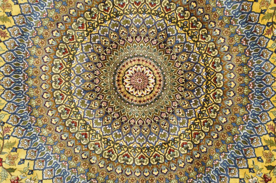 Турецкий ковер Ковер "Хереке" шелковый Прямоугольный 308x247cm фото крупным планом