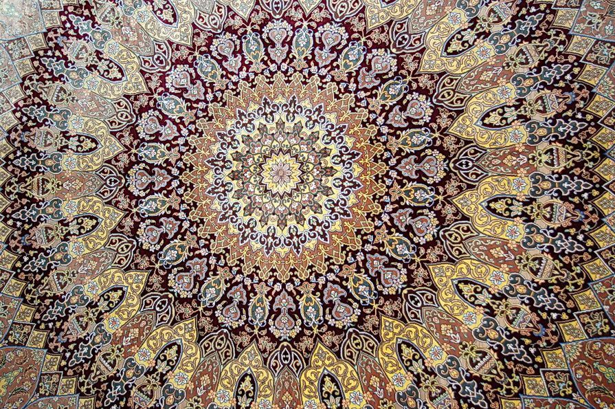 Ковер ручной работы Персидский ковер 200x200cm фотография
