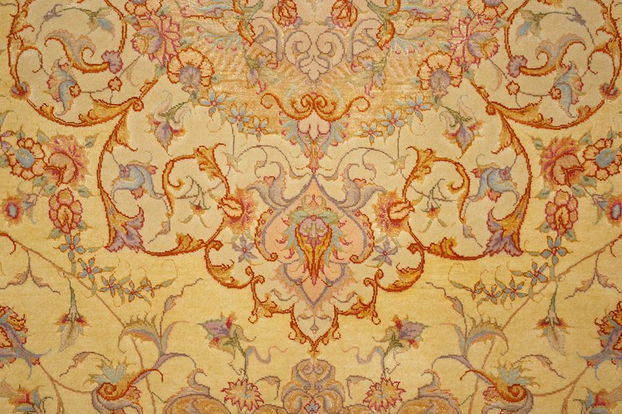 Ковер ручной вязки TEBRIZ из шелка и шерсти, размер 400x300cm изображение