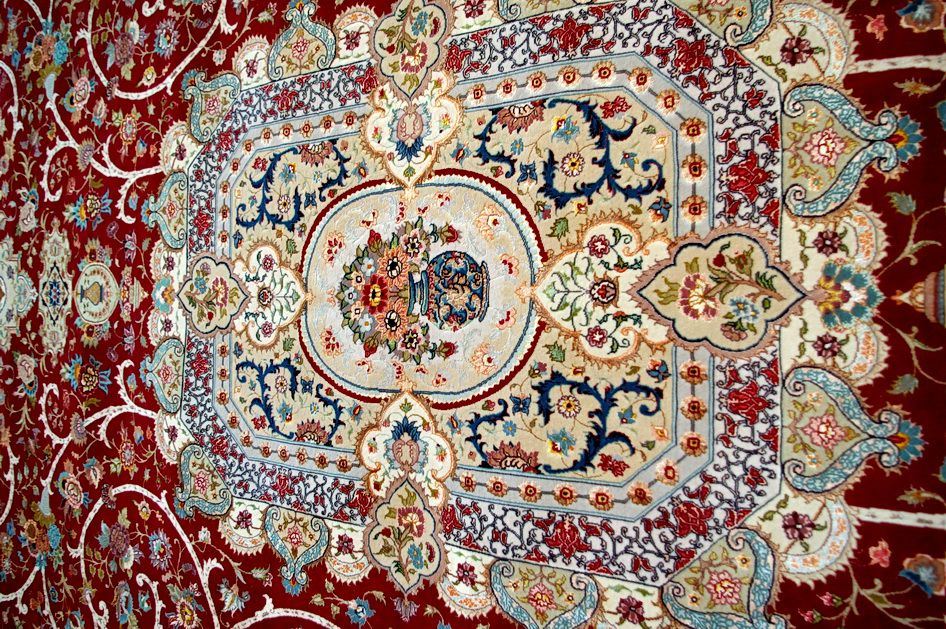 Ковер ручной вязки TEBRIZ из шелка и шерсти, размер 600x400cm изображение