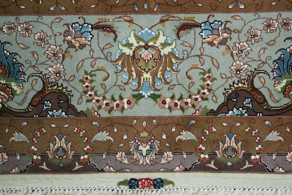 Ковер ручной вязки TEBRIZ из шелка и шерсти, размер 400x300cm изображение