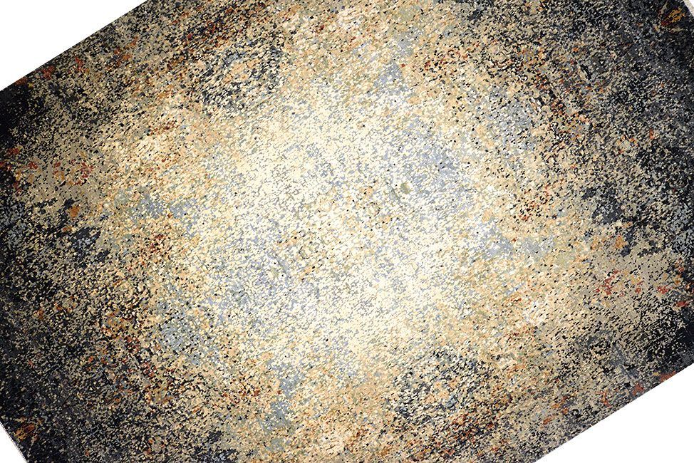 Индийский ковер ABSTRACT из шелка и шерсти Прямоугольный 357x272cm фото крупным планом