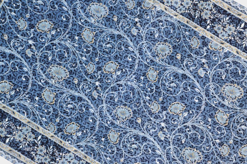 Ковер ручной вязки Ковер "Лилии" из шелка и шерсти, размер 179x120cm изображение