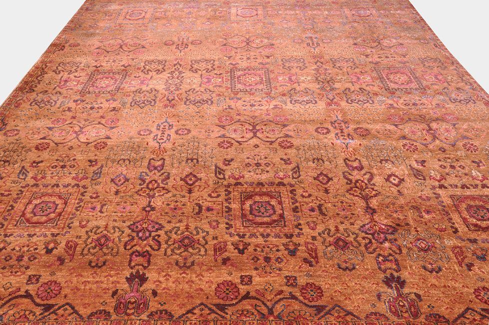 Ковер ручной вязки BIHAR из шелка и шерсти, размер 302x235cm изображение
