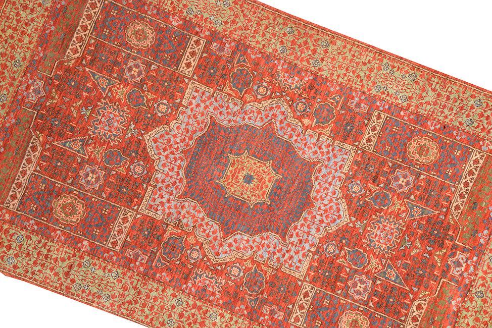 Шерстяной ковер ручной вязки MAMLUK, размер 128x77cm изображение