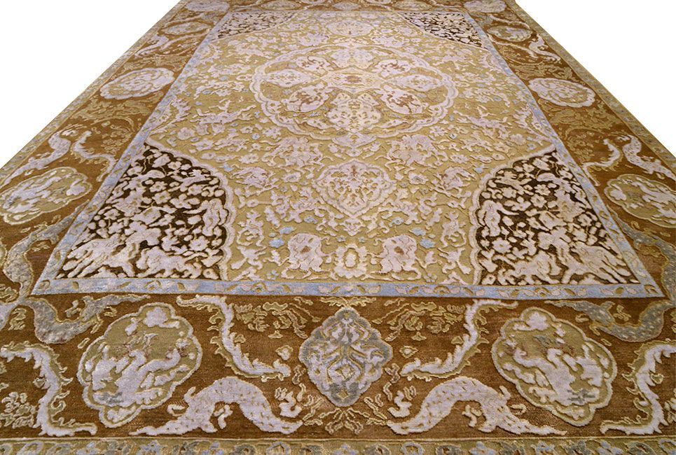 Ковер ручной вязки BENGAL из шелка и шерсти, размер 366x273cm изображение