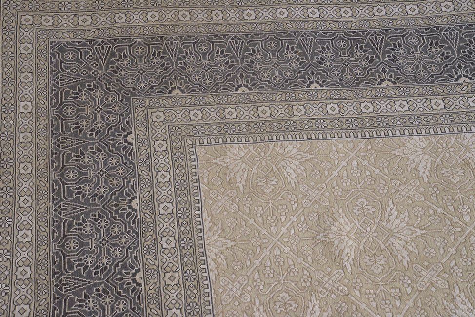 Фото шелково-шерстяной Прямоугольный ковер Ковер "Скульптурный"