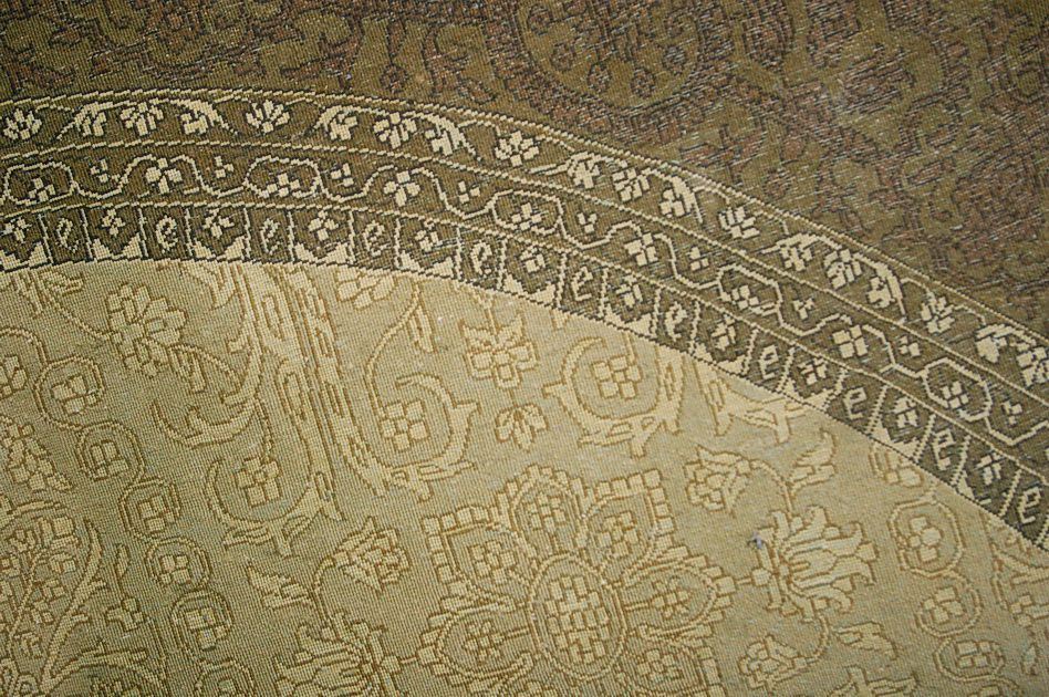 Круглый Индийский ковер ручного плетения Ковер "Скульптурный" 236x236cm смотреть фото