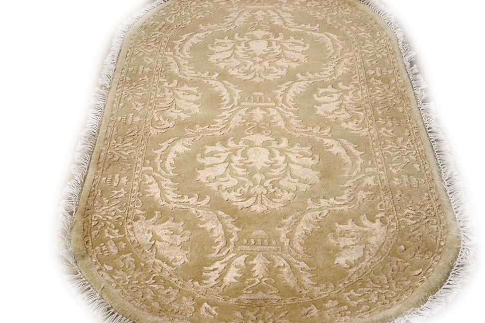 Ковер ручной вязки DAMASK из шелка и шерсти, размер 137x75cm изображение