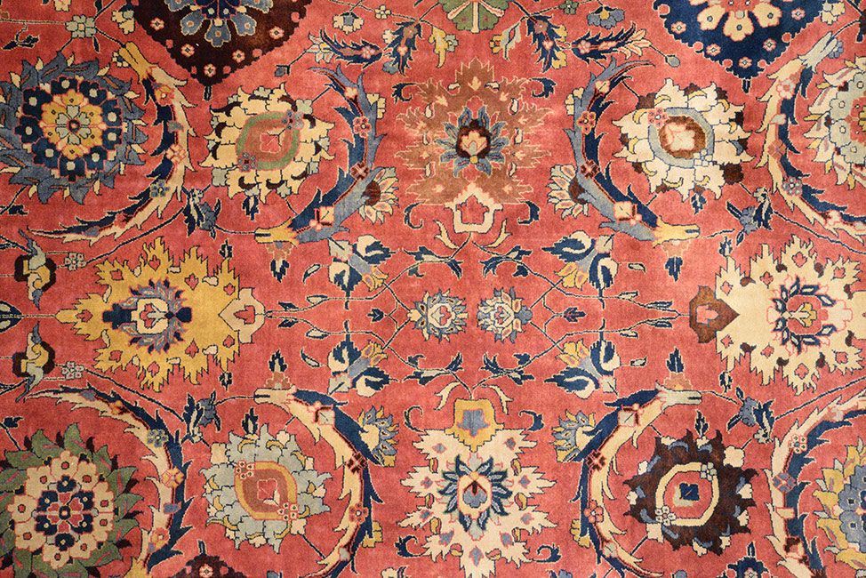 Шерстяной ковер ручной вязки Ковер "Султанабад", размер 358x282cm изображение
