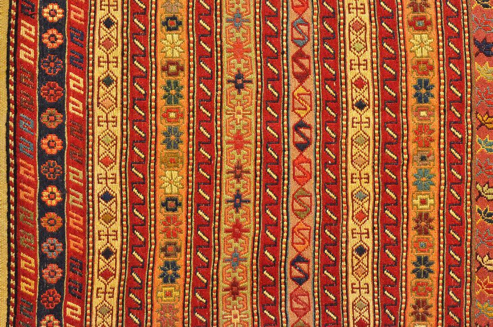 Персидский ковер Иранский сумах безворсовый Прямоугольный 202x126cm фото крупным планом