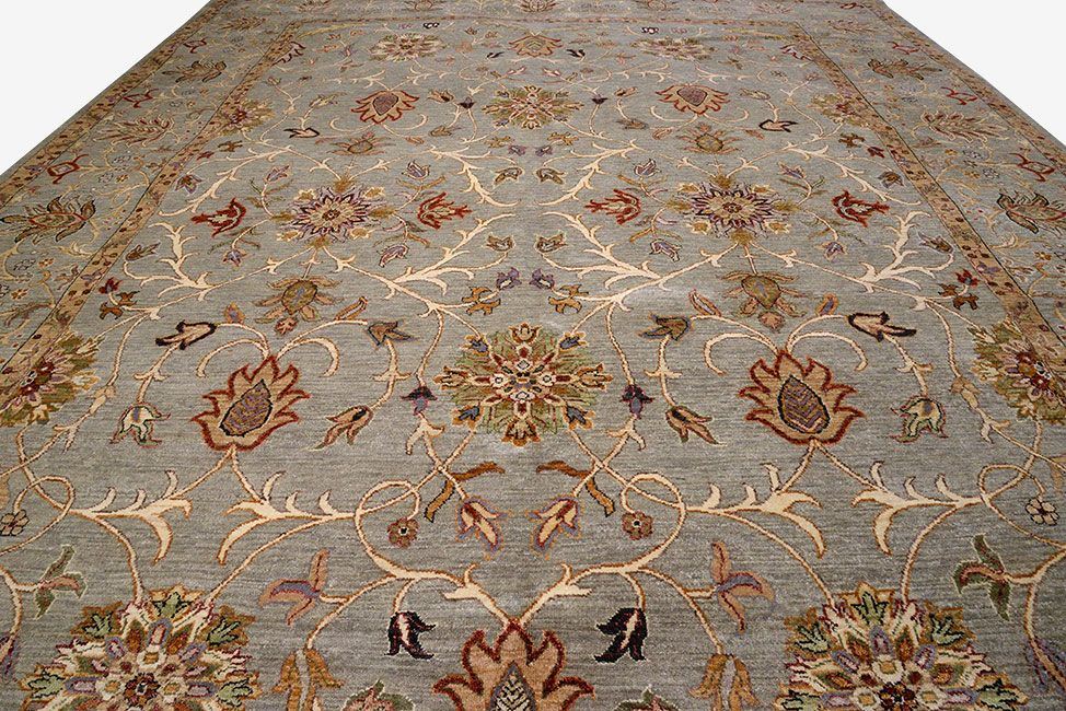 Индийский ковер Ковер "Агра" шерстяной Прямоугольный 366x274cm фото крупным планом