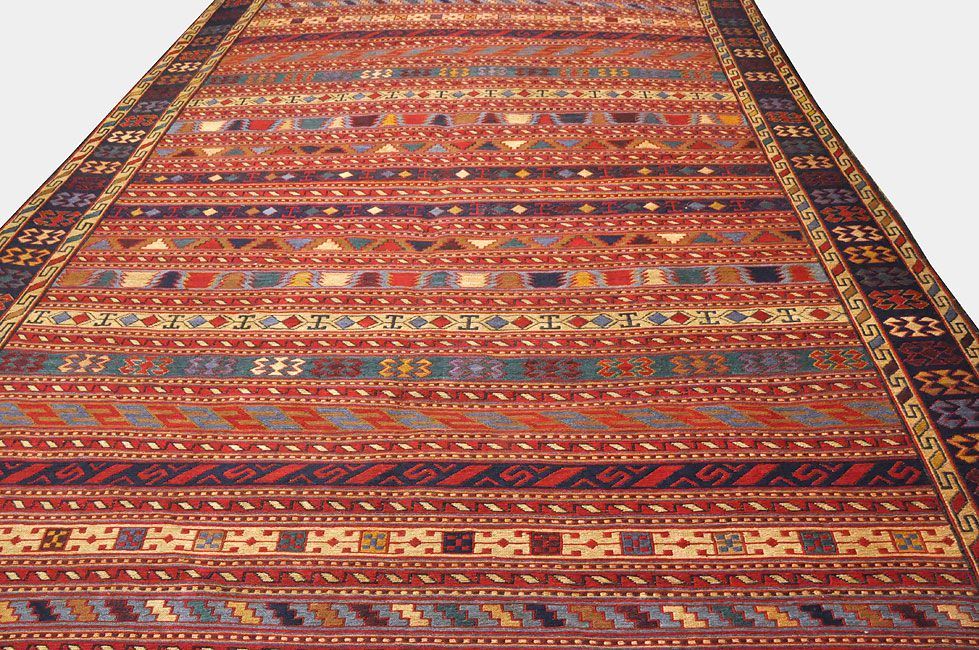 Безворсовый ковер ручной вязки ZINJAN, размер 285x208cmизображение