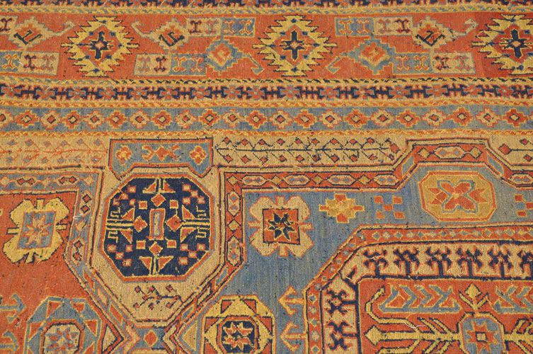 Персидский ковер Иранский сумах безворсовый Прямоугольный 363x246cm фото крупным планом