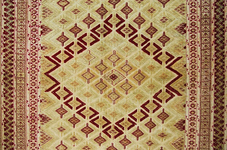 Безворсовый ковер ручной вязки Иранский килим-ковер, размер 200x146cmизображение