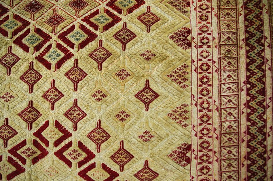 Персидский ковер Иранский килим-ковер безворсовый Прямоугольный 200x146cm фото крупным планом