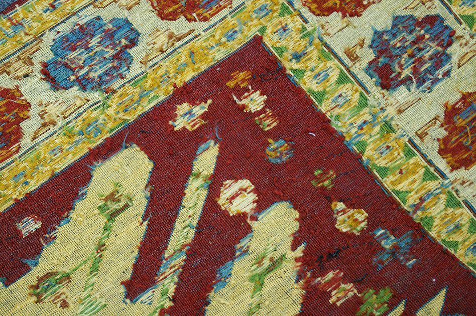 Персидский ковер Иранский килим-сумах безворсовый Прямоугольный 214x161cm фото крупным планом