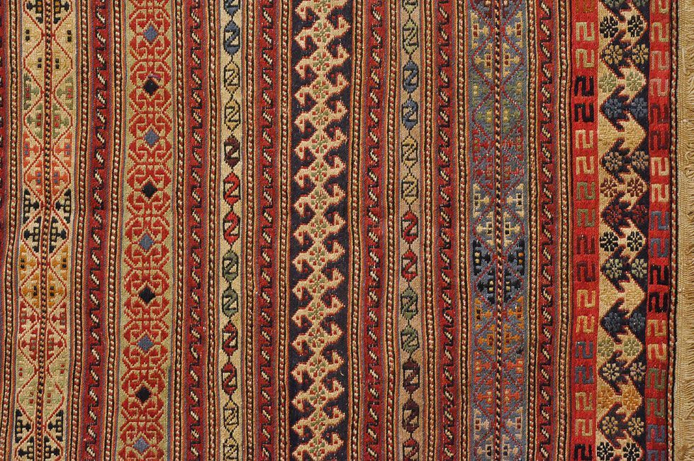 Персидский ковер Иранский сумах безворсовый Прямоугольный 201x126cm фото крупным планом