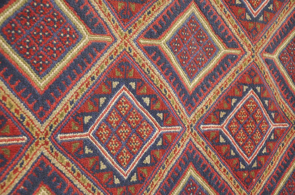Безворсовый ковер ручной вязки Иранский килим-ковер, размер 275x203cmизображение
