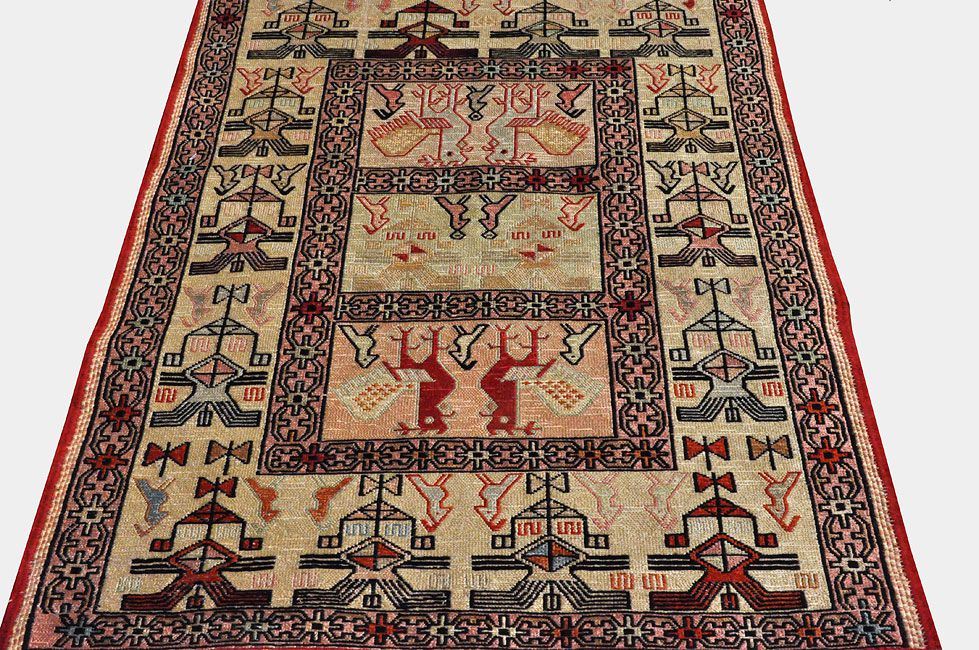 Ковер ручной работы ZILI 100x72cm фотография