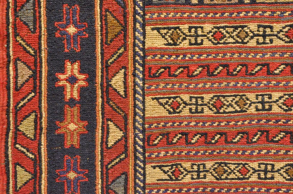 Безворсовый ковер ручной вязки ZINJAN, размер 99x78cmизображение