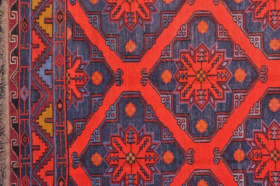 Безворсовый ковер ручной вязки SUMAKH, размер 355x205cmизображение