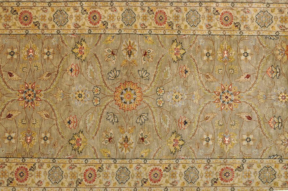 Индийский ковер Ковровая дорожка "Агра" шерстяной Ковровые дорожкй 235x89cm фото крупным планом