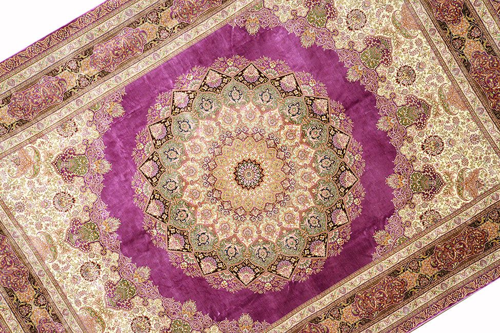Турецкий ковер Ковер "Хереке" шелковый Прямоугольный 304x220cm фото крупным планом
