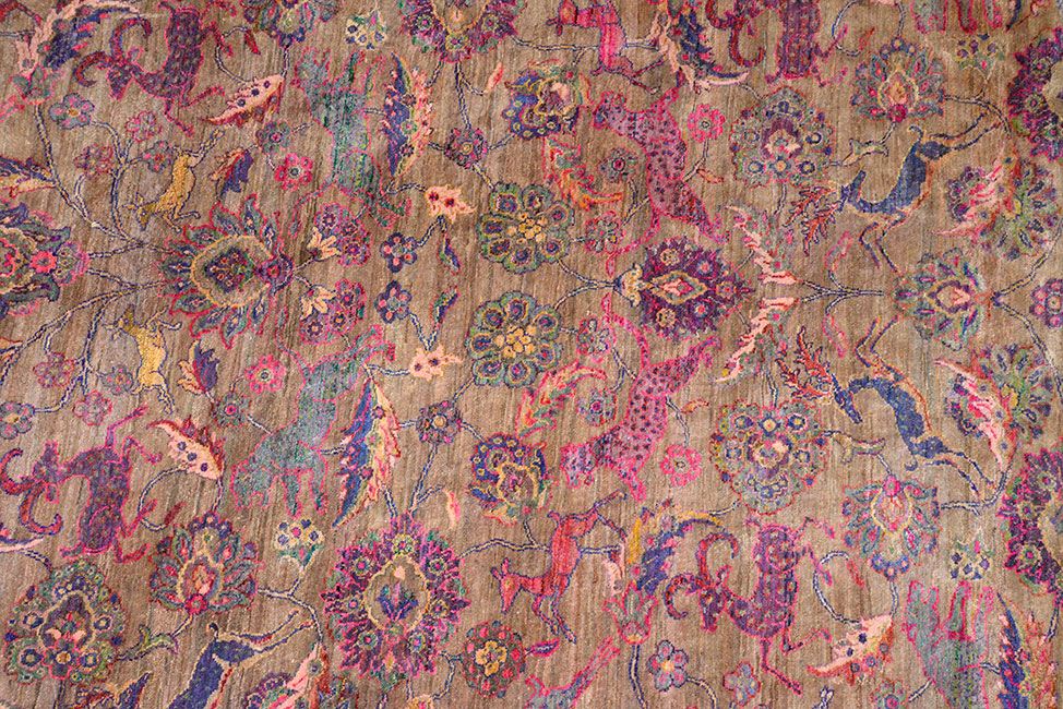 Шелковый ковер ручной вязки DAMAN, размер 371x275cm изображение