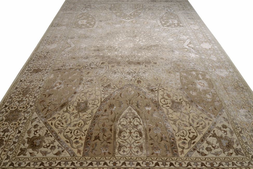 Ковер ручной вязки Ковер "Гомбад" из шелка и шерсти, размер 300x204cm изображение