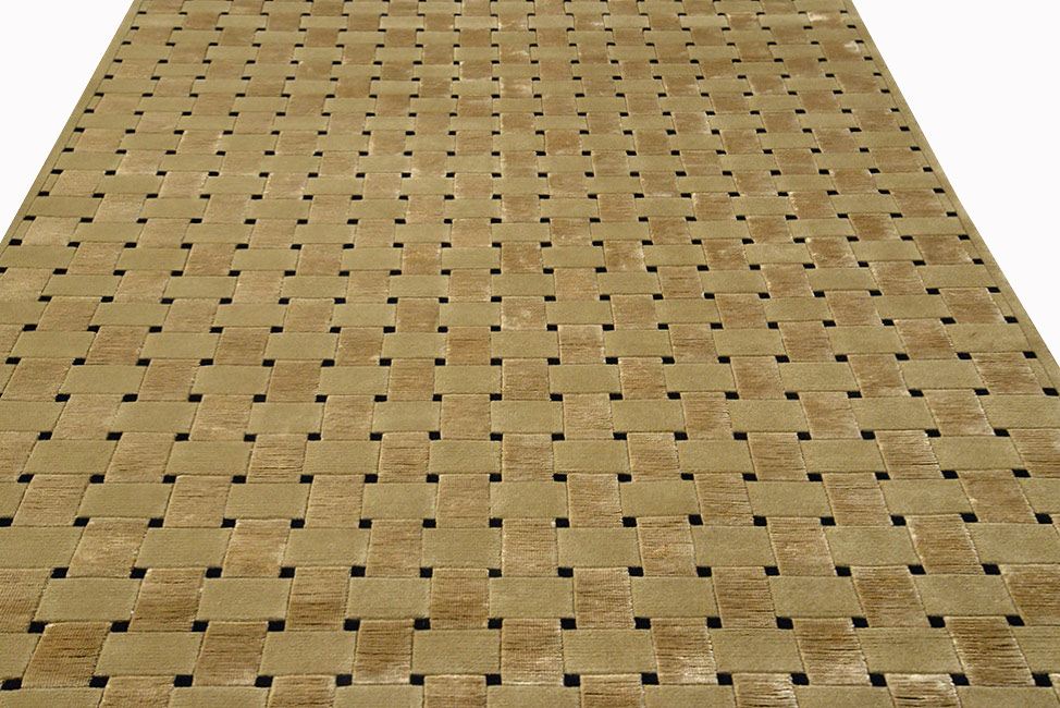 Ковер ручной вязки BRISTOL из шелка и шерсти, размер 201x141cm изображение