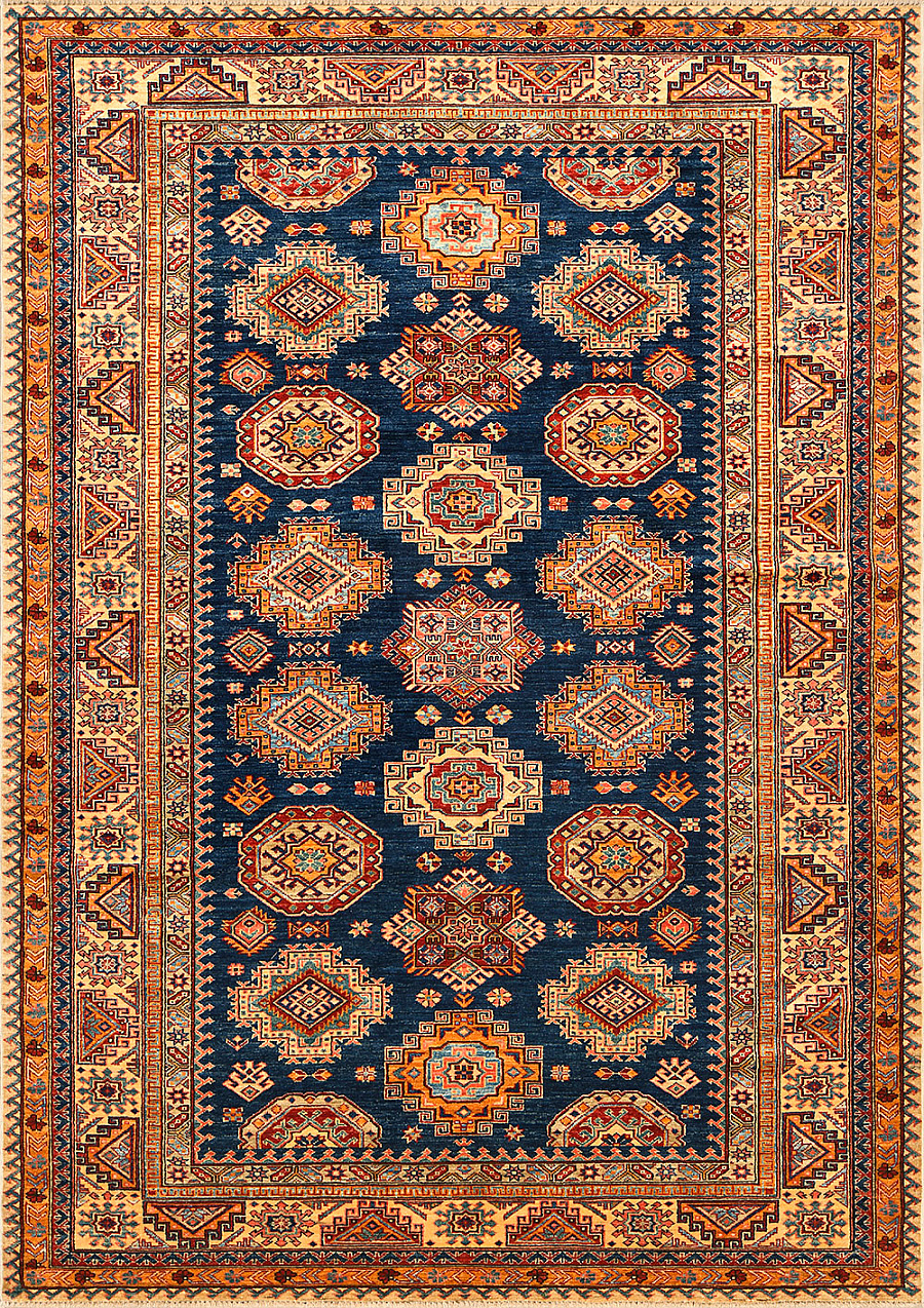 Шерстяной Кавказский ковер Kazakh №1489 286x203cm