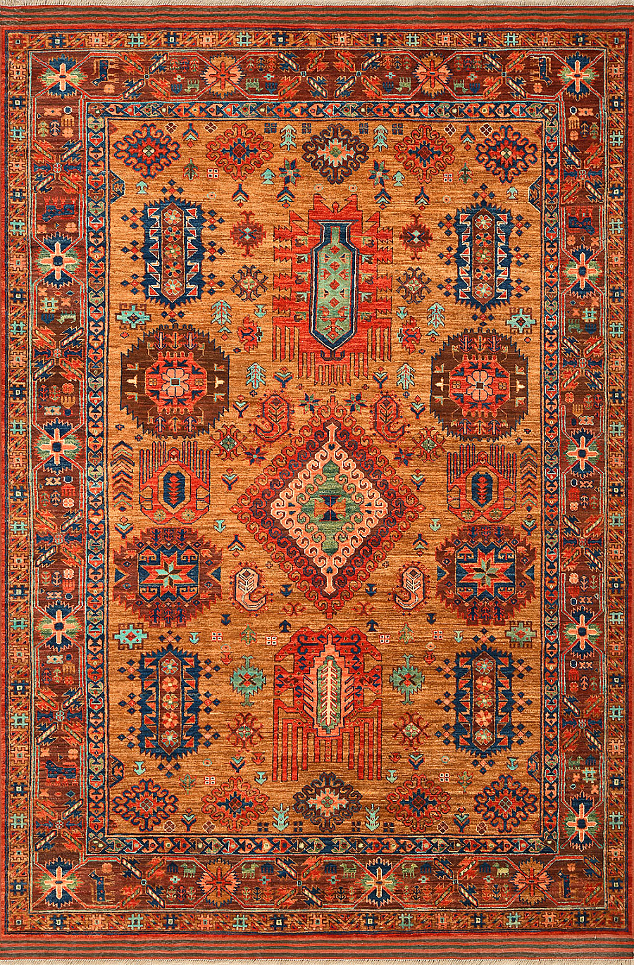 Шерстяной Пакистанский ковер Baluchi №4138 300x206cm