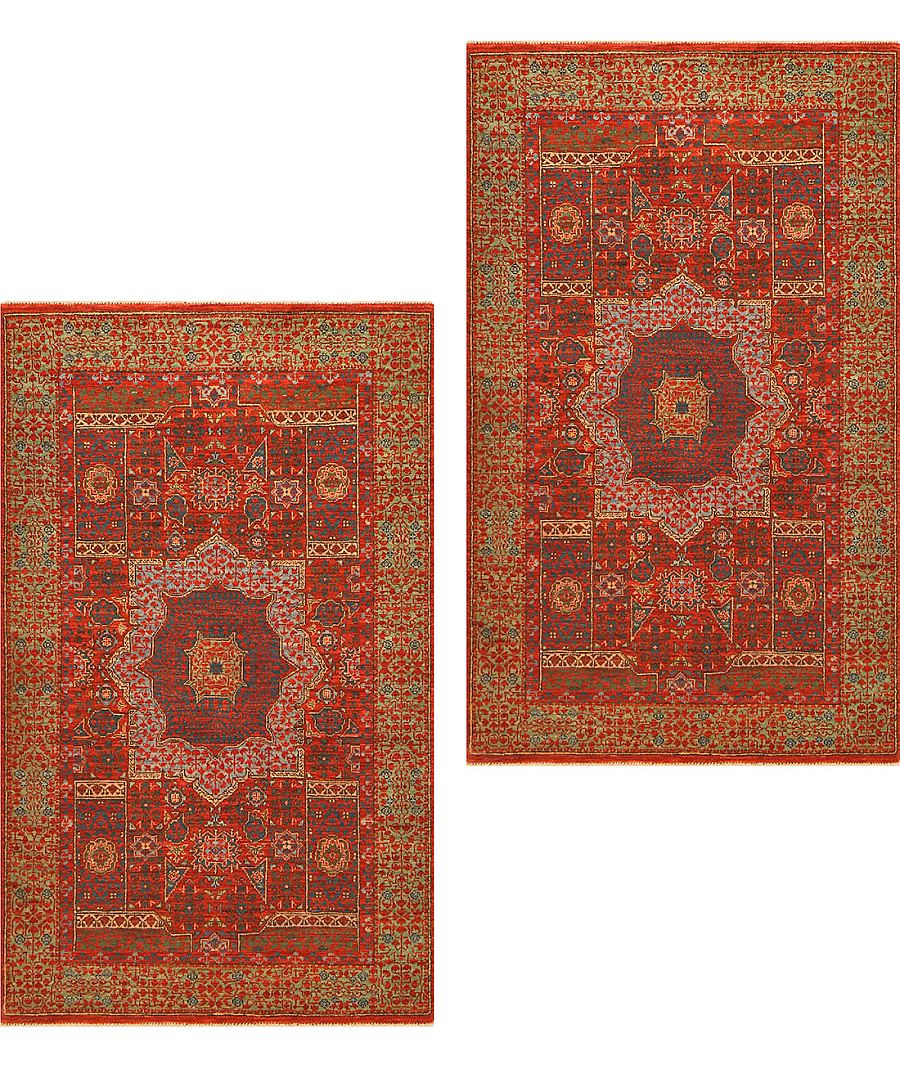 Шерстяной Индийский ковер Mamluk №1051 153x92cm