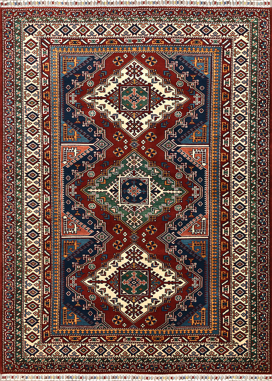 Шерстяной Азербайджанский ковер Shirvan №5272 200x148cm