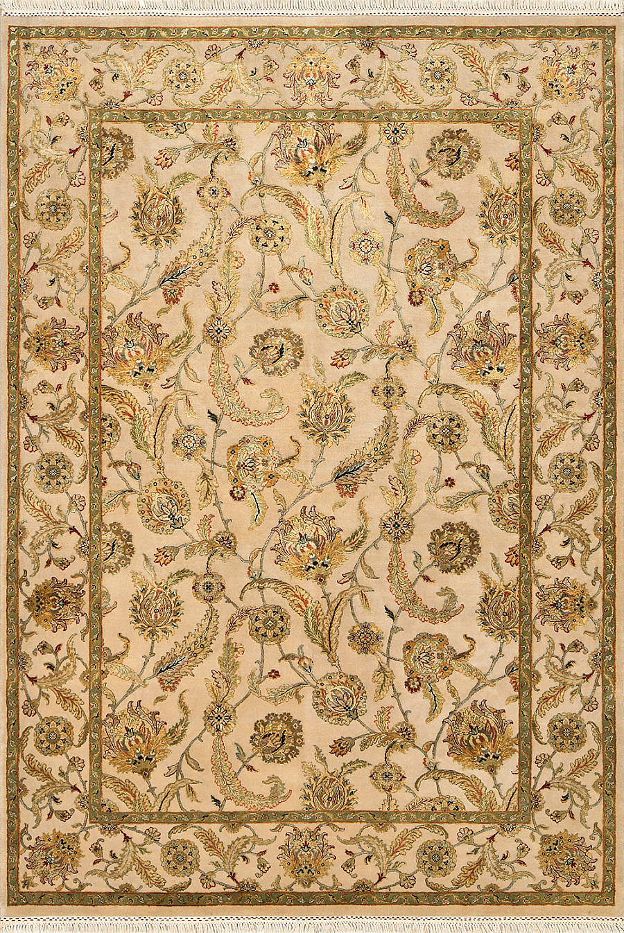 Индийский Rajastan ковер №1863 246x168cm из шелка и шерсти