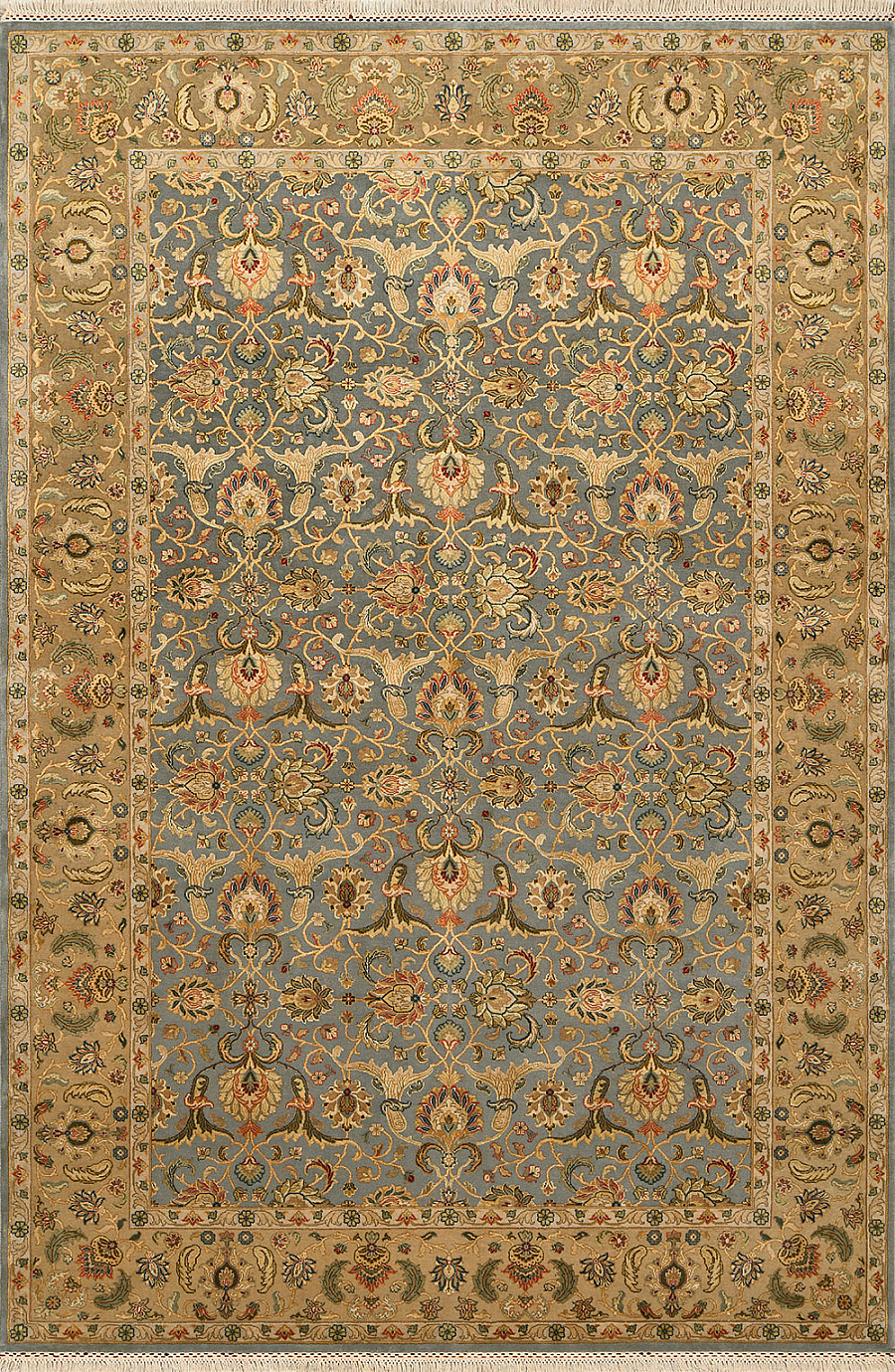 Индийский Rajastan ковер №2743 300x203cm из шелка и шерсти