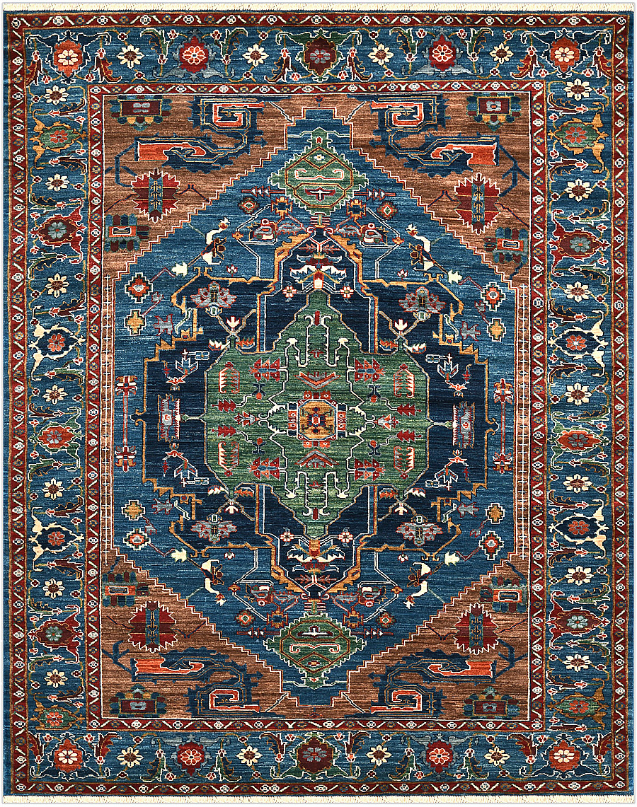 Шерстяной Пакистанский ковер Baluchi №5289 217x173cm