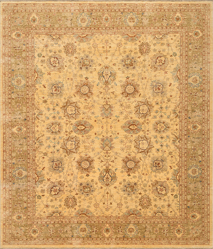 Шерстяной Пакистанский ковер Ushak №1304 282x241cm