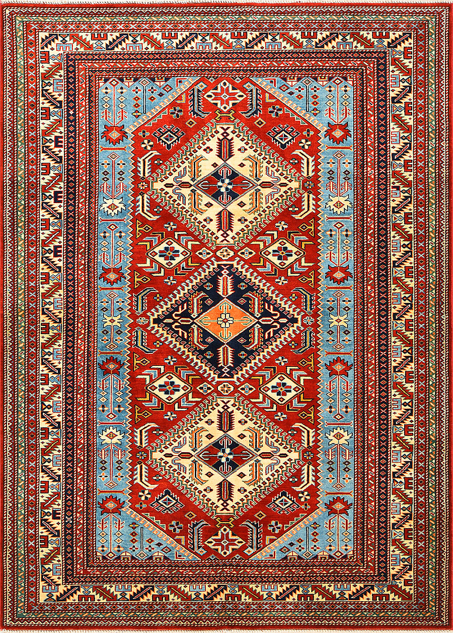 Шерстяной Азербайджанский ковер Shirvan №1575 213x155cm