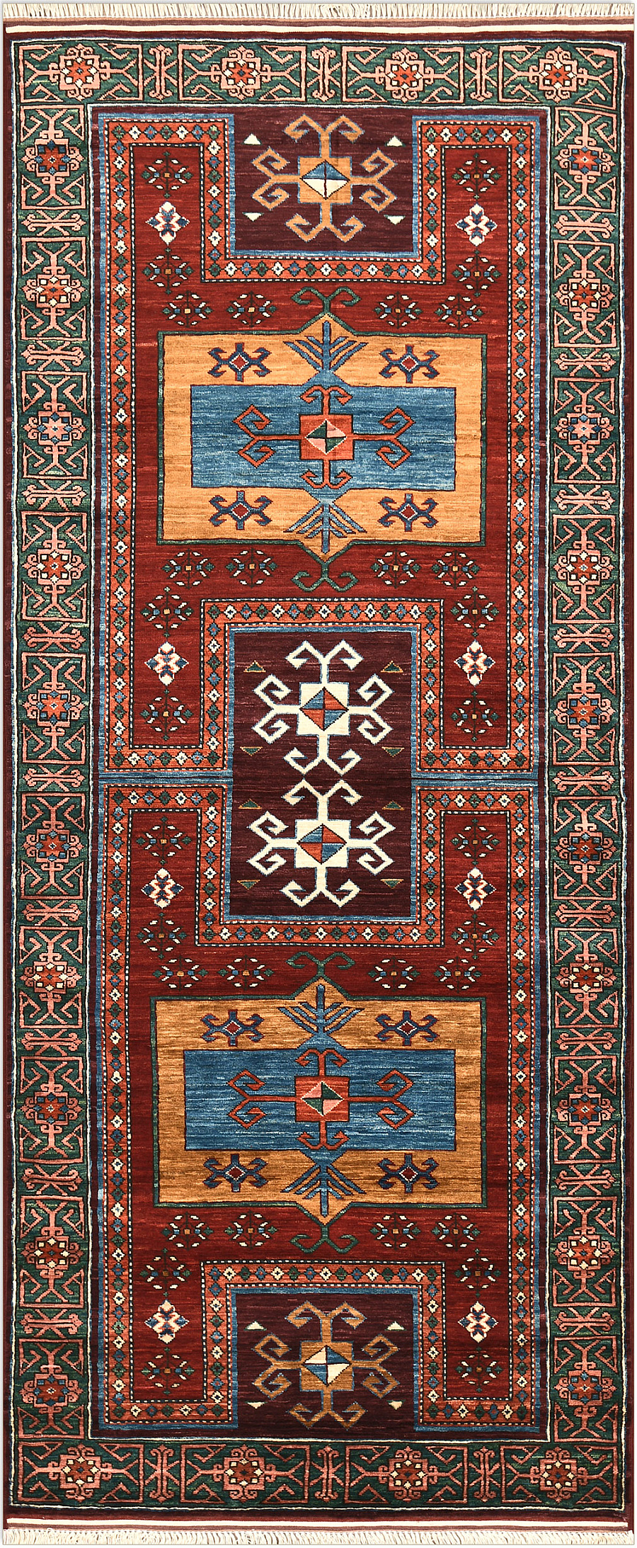 Шерстяной Пакистанский ковер Baluchi №5308 268x109cm