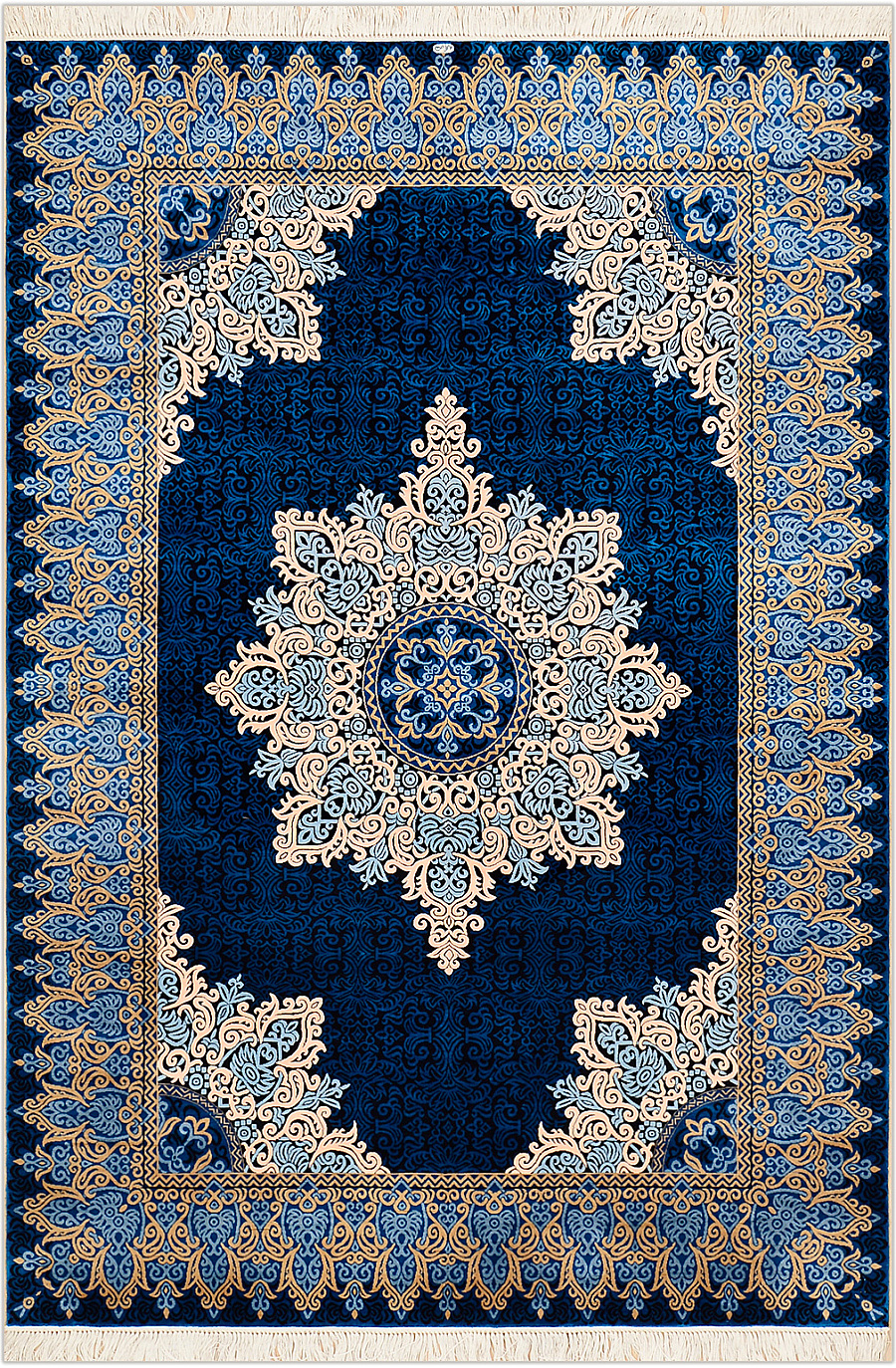 Шелковый Турецкий ковер Anatolia №2436 204x141cm